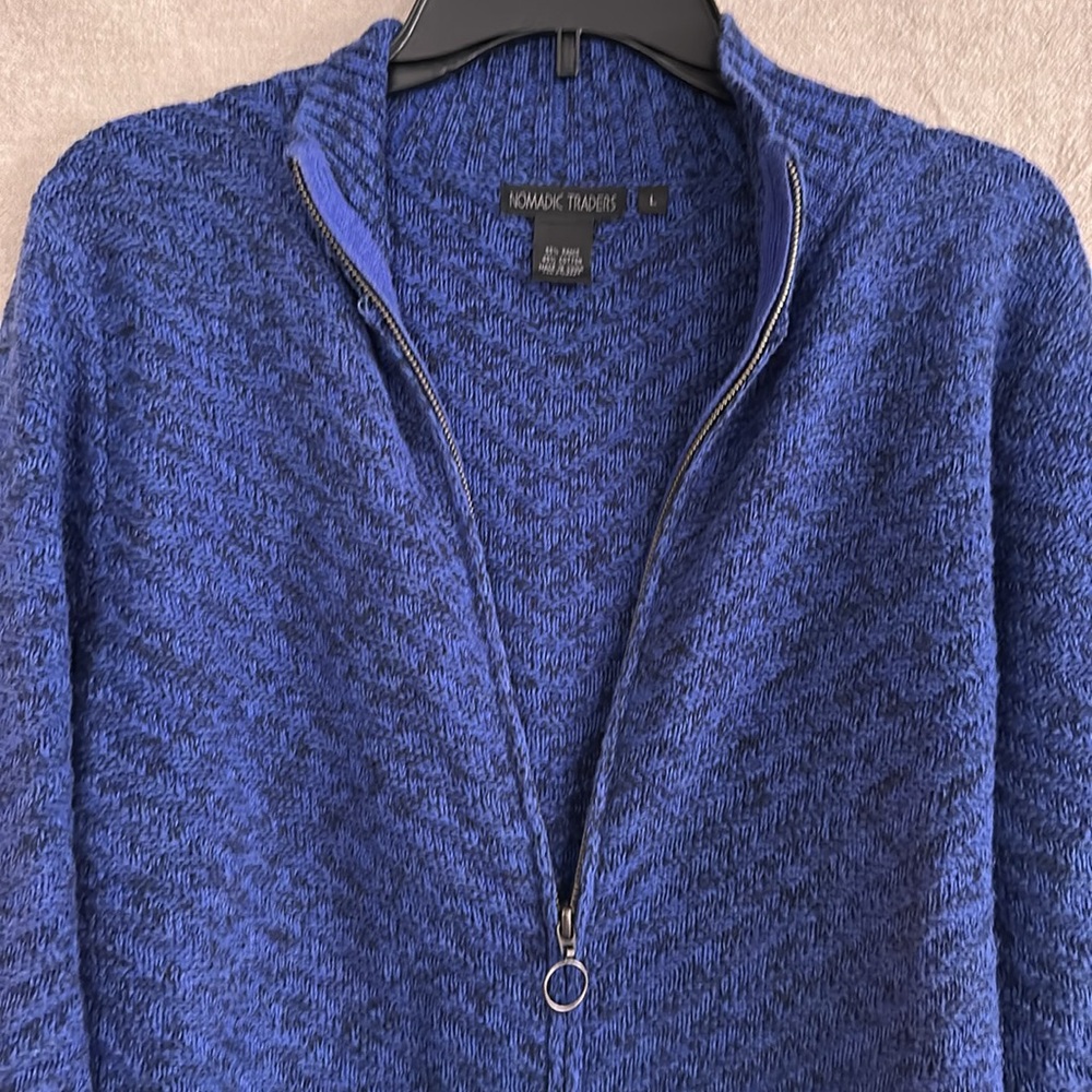 Nomadic traders, L, zip front cardigan